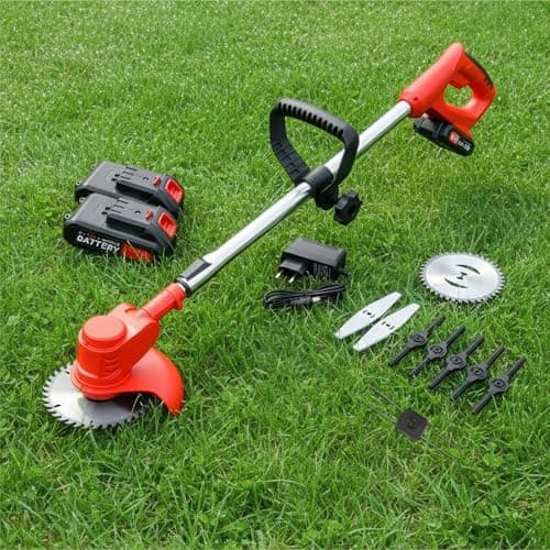 Aparador Cortador De Grama Elétrico à Bateria 48v Roçadeira 1580W Sem Fio
