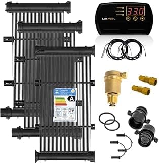 Kit Aquecimento Solar TekSol para Piscinas até 8m² com Controlador de Temperatura