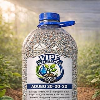 Adubo VIPE 30-00-20 fertilizante granulado pote 5 kg