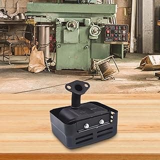 Silenciador gerador de aço inoxidável para motores pequenos – Silenciador de escape silencioso compatível com GX120, GX200, 168F e bombas de água (6,6 cm/9,9 cm/0,5 polegadas de diâmetro)