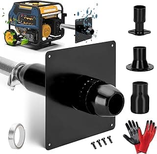 Kit De Extensão Silenciadora Escapamento De Gerador Com Três Adaptadores Universais, Compatível Com Todos Os Geradores Portáteis. Kit Completo Com Placa De Montagem Isolada Para Instalação