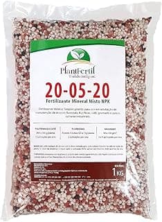 Saco de fertilizante Plantfertil NPK 20-05-20 1kg