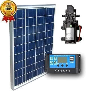 Kit Bomba Dágua 12v + Painel Placa Solar 60w + Controlador