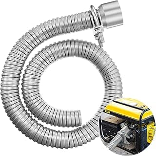 MorningRo 1 kit de extensão de escape para gerador com predador/universal para gerador de contas de solda grande, extensão de escape de aço de 2,5 cm, comprimento de 3 pés