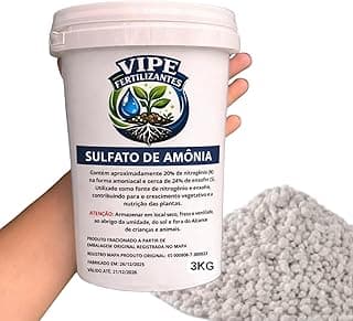 Fertilizante Sulfato De Amônio Adub Nitrogenado P Hortas Balde com 3kg