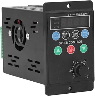 AUNMAS Inversor de Controle de Velocidade do Motor Trifásico, Unidade de Frequência Variável, Tecnologia Avançada, Controle de Torção V/f, 120w para Bombas e Ventiladores