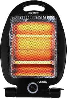 VENTISOL AQUECEDOR DOMESTICO QUARTZO AQ02I-02 PRETO 220V