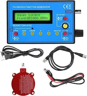 Gerador de Função DDS TKXEC 0,01 Hz a 500 KHz com Cabos e Conector USB