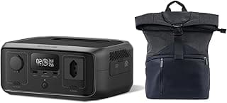EF EcoFlow Gerador Solar RIVER3 120V com Bolsa da Série RIVER, Bateria LFP de 230Wh, Saída de 600W, Eficiência de GaN que Dobra a Autonomia, UPS<20 ms, Estação de Energia Portátil para Uso ao Ar Livre