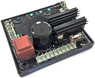 Gerador retificador AVR R438 placa eletrônica com capacitores e resistores