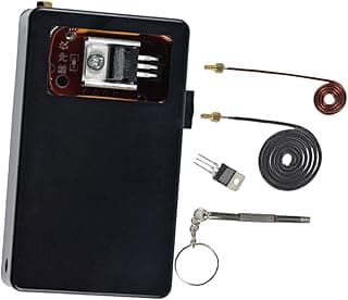 Kit gerador eletromagnético profissional com componentes e acessórios em preto